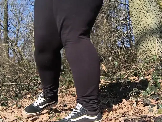 Draußen gepinkelt